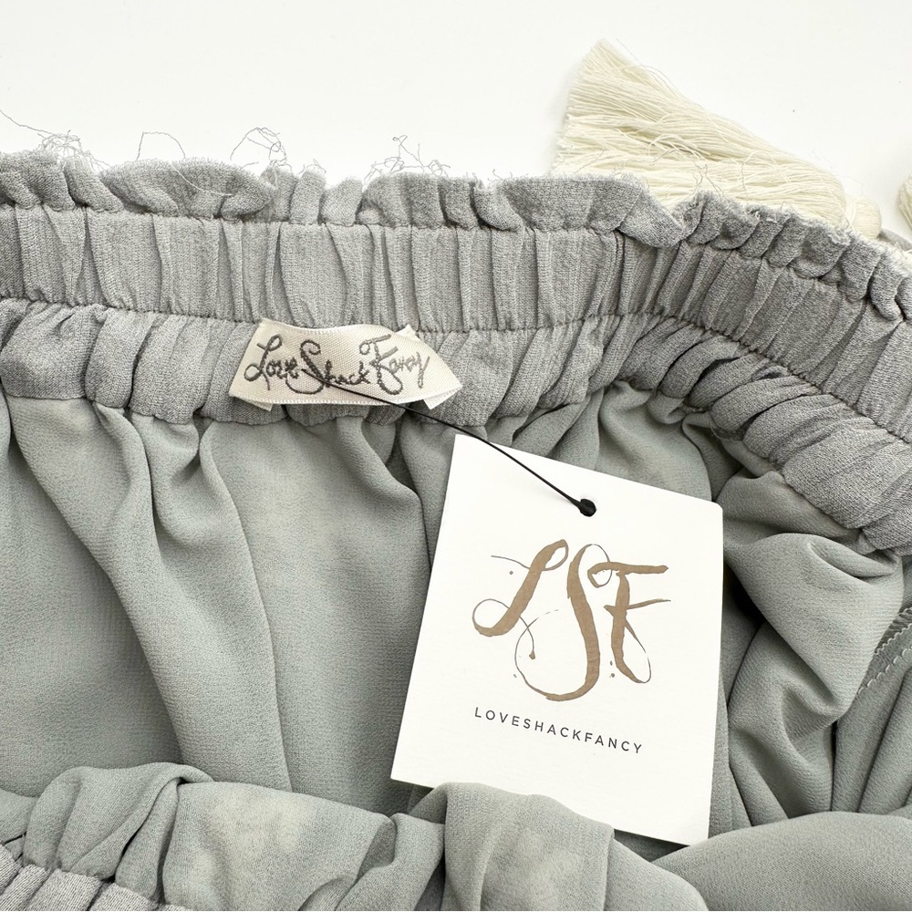 LoveShackFancy Isabel Dress in Dusty Sage Summer Garden - Picture 11 of 16